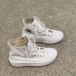 Converse White High-Top Sneakers